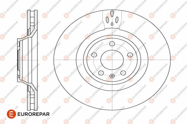 EUROREPAR 1642756180 - Гальмівний диск avtolavka.club