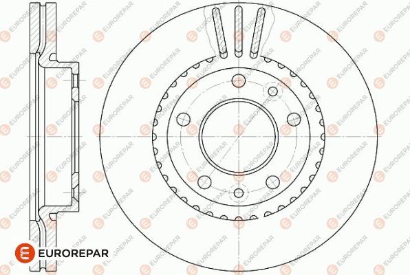 EUROREPAR 1642751680 - Гальмівний диск avtolavka.club