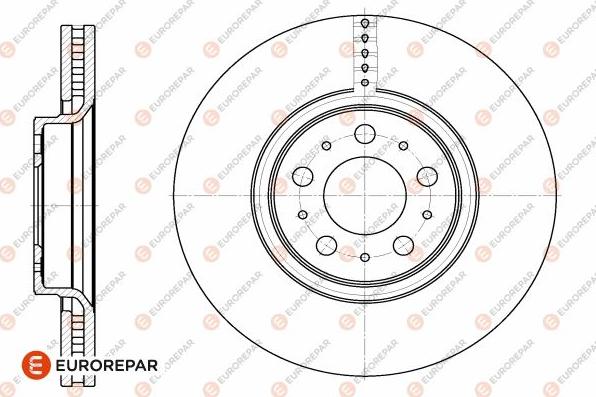 EUROREPAR 1642753880 - Гальмівний диск avtolavka.club