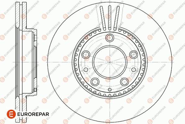 EUROREPAR 1642757580 - Гальмівний диск avtolavka.club