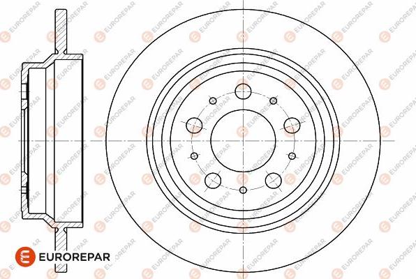 EUROREPAR 1642769980 - Гальмівний диск avtolavka.club