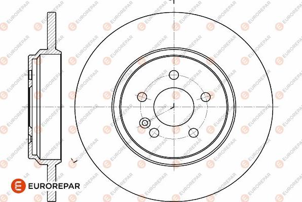 EUROREPAR 1642769180 - Гальмівний диск avtolavka.club