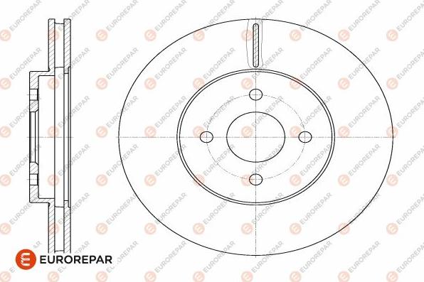 EUROREPAR 1642764480 - Гальмівний диск avtolavka.club