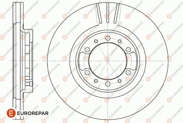 EUROREPAR 1642764180 - Гальмівний диск avtolavka.club