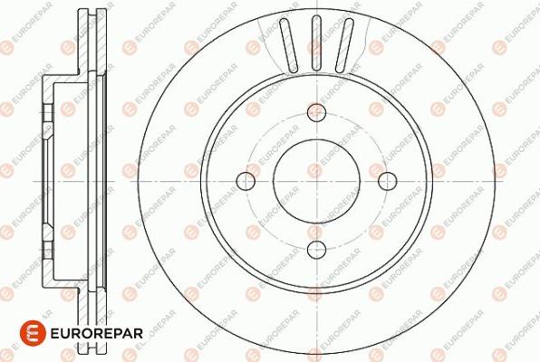 EUROREPAR 1642761680 - Гальмівний диск avtolavka.club