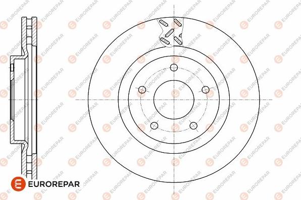 EUROREPAR 1642761880 - Гальмівний диск avtolavka.club