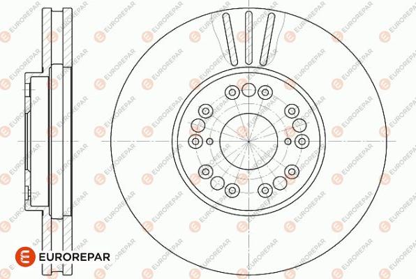 EUROREPAR 1642763680 - Гальмівний диск avtolavka.club