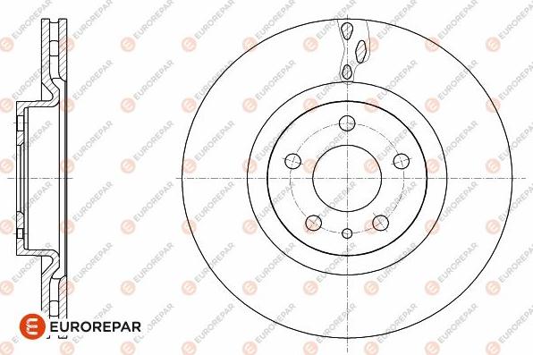 EUROREPAR 1642763080 - Гальмівний диск avtolavka.club