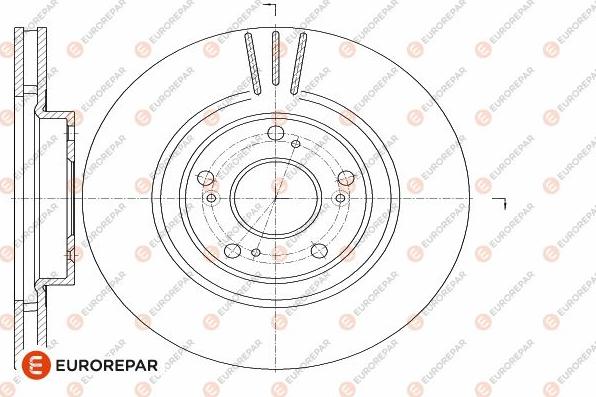 EUROREPAR 1642763180 - Гальмівний диск avtolavka.club