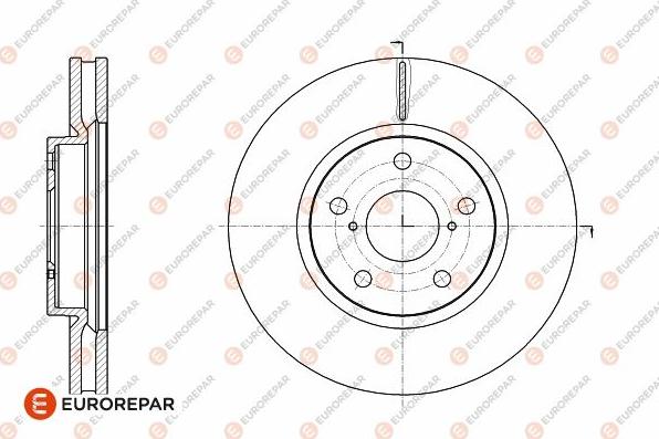 EUROREPAR 1642763880 - Гальмівний диск avtolavka.club