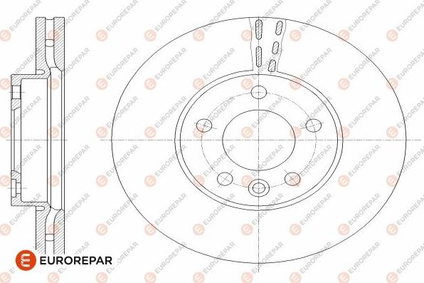 EUROREPAR 1642767580 - Гальмівний диск avtolavka.club