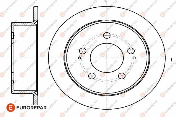 EUROREPAR 1642780780 - Гальмівний диск avtolavka.club