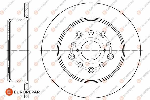 EUROREPAR 1642775980 - Гальмівний диск avtolavka.club