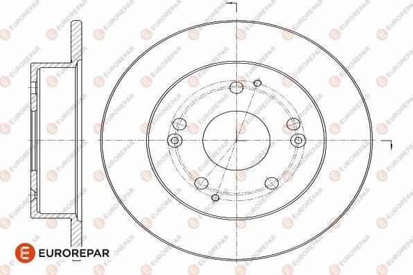 EUROREPAR 1642775380 - Гальмівний диск avtolavka.club