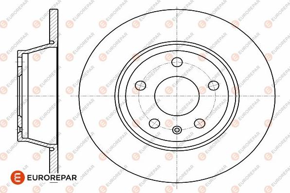 EUROREPAR 1642770180 - Гальмівний диск avtolavka.club