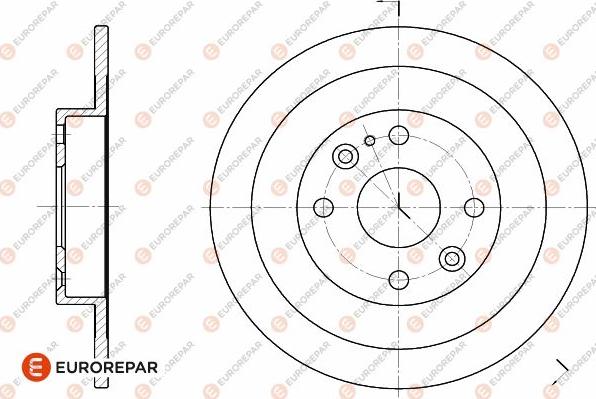 EUROREPAR 1642770880 - Гальмівний диск avtolavka.club