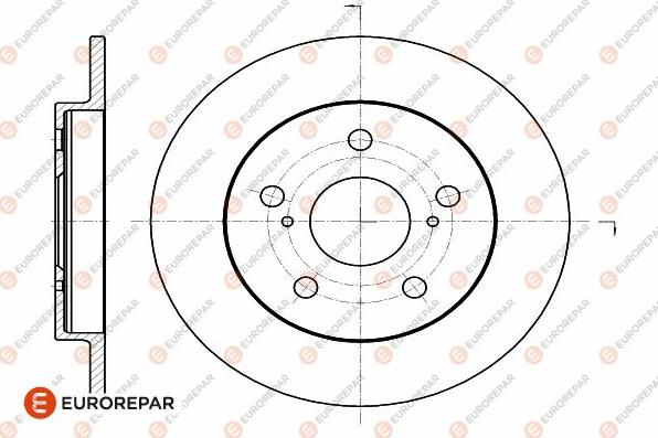 EUROREPAR 1642770380 - Гальмівний диск avtolavka.club