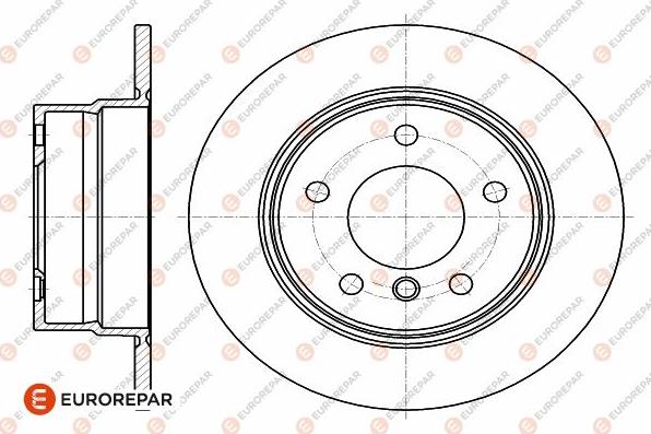 EUROREPAR 1642771980 - Гальмівний диск avtolavka.club