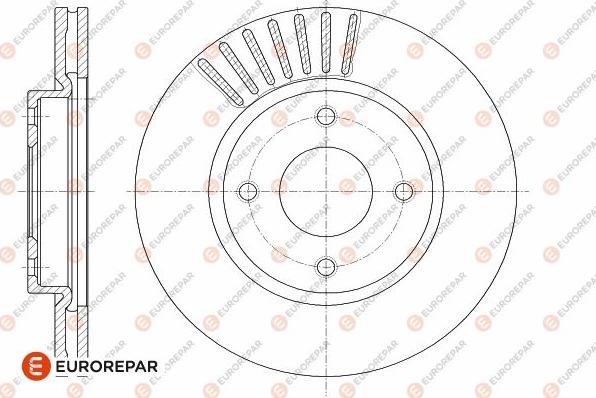 EUROREPAR 1642778380 - Гальмівний диск avtolavka.club