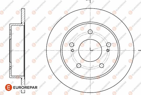 EUROREPAR 1642773980 - Гальмівний диск avtolavka.club