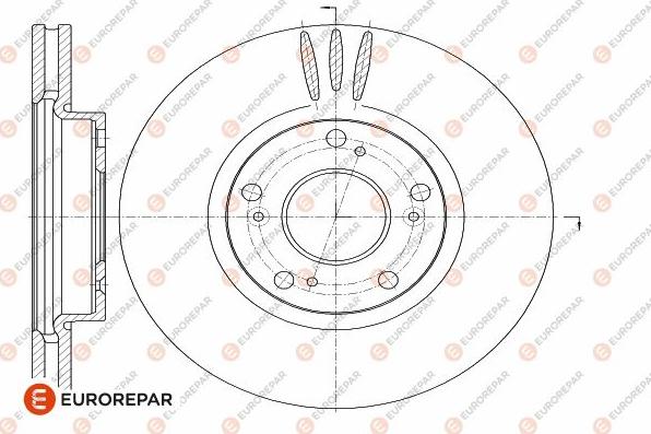 EUROREPAR 1642773280 - Гальмівний диск avtolavka.club