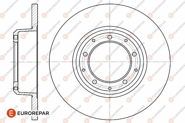 EUROREPAR 1642772580 - Гальмівний диск avtolavka.club