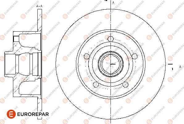 EUROREPAR 1669615580 - Гальмівний диск avtolavka.club