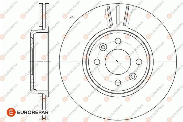 EUROREPAR 1667854980 - Гальмівний диск avtolavka.club