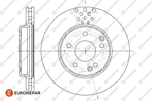 EUROREPAR 1667854780 - Гальмівний диск avtolavka.club