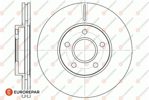 EUROREPAR 1667855980 - Гальмівний диск avtolavka.club