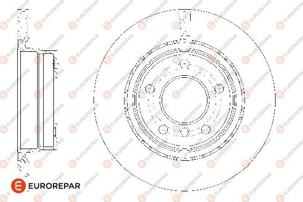 EUROREPAR 1667856080 - Гальмівний диск avtolavka.club