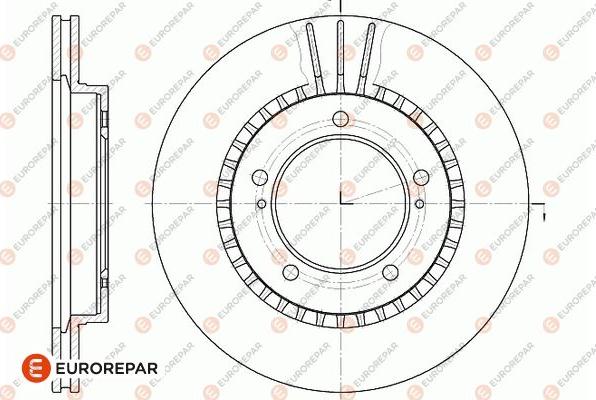 EUROREPAR 1667850480 - Гальмівний диск avtolavka.club