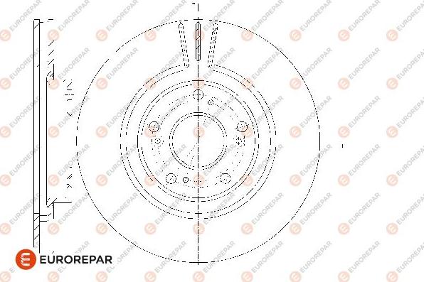 EUROREPAR 1667850680 - Гальмівний диск avtolavka.club