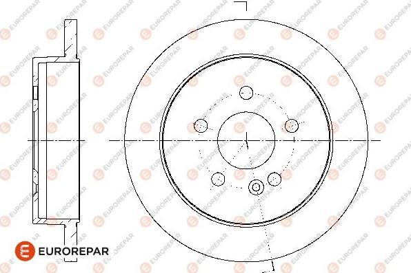 EUROREPAR 1667851780 - Гальмівний диск avtolavka.club