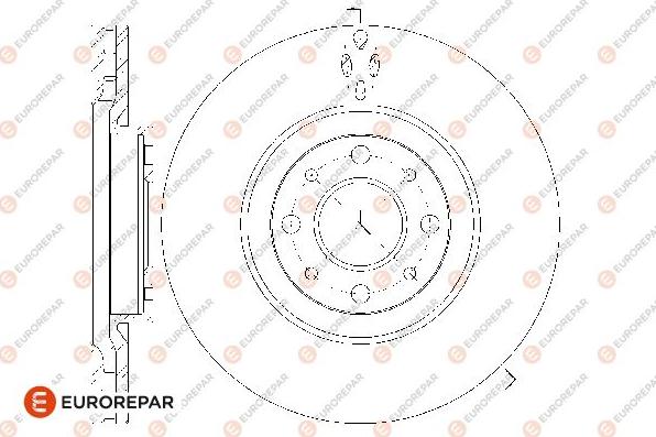 EUROREPAR 1667858380 - Гальмівний диск avtolavka.club