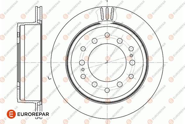 EUROREPAR 1667852880 - Гальмівний диск avtolavka.club