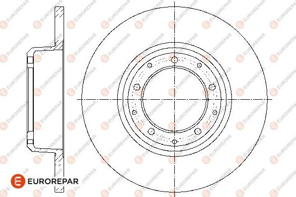 EUROREPAR 1667852280 - Гальмівний диск avtolavka.club