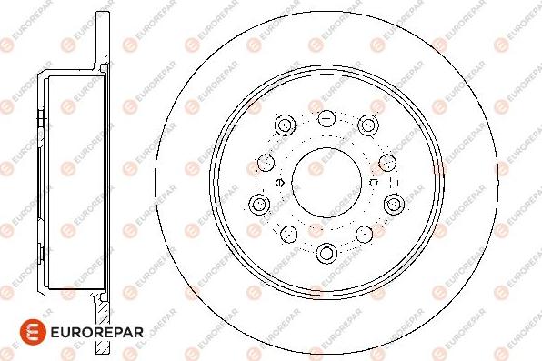 EUROREPAR 1667852780 - Гальмівний диск avtolavka.club