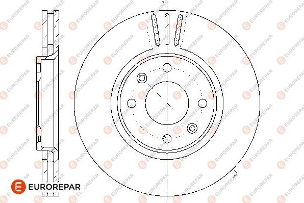 EUROREPAR 1667857480 - Гальмівний диск avtolavka.club