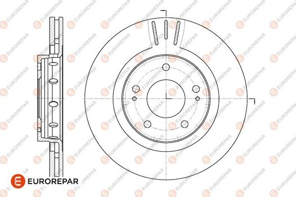 EUROREPAR 1667857680 - Гальмівний диск avtolavka.club