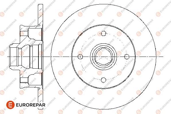 EUROREPAR 1667857880 - Гальмівний диск avtolavka.club