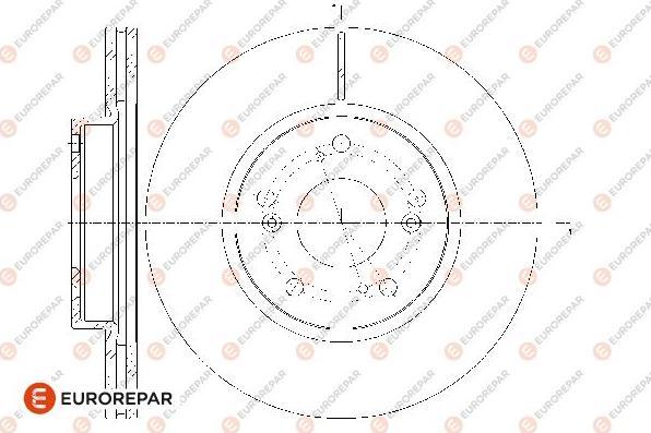 EUROREPAR 1667860980 - Гальмівний диск avtolavka.club