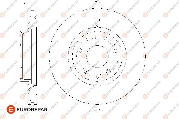 EUROREPAR 1667863680 - Гальмівний диск avtolavka.club