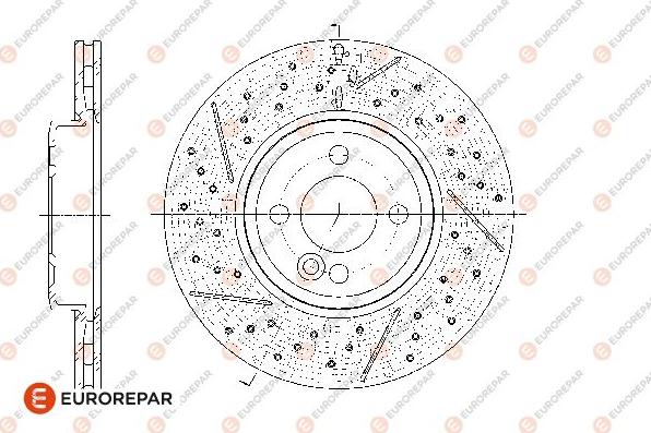 EUROREPAR 1667863380 - Гальмівний диск avtolavka.club