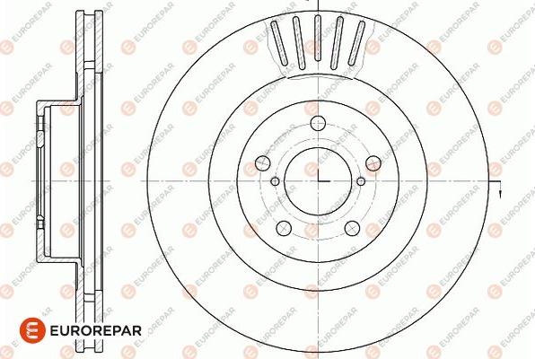 EUROREPAR 1667862480 - Гальмівний диск avtolavka.club