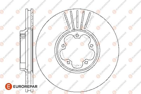 EUROREPAR 1667862180 - Гальмівний диск avtolavka.club