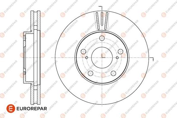 EUROREPAR 1667867580 - Гальмівний диск avtolavka.club