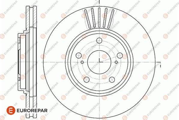 EUROREPAR 1667867780 - Гальмівний диск avtolavka.club