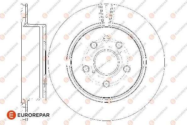 EUROREPAR 1667870680 - Гальмівний диск avtolavka.club