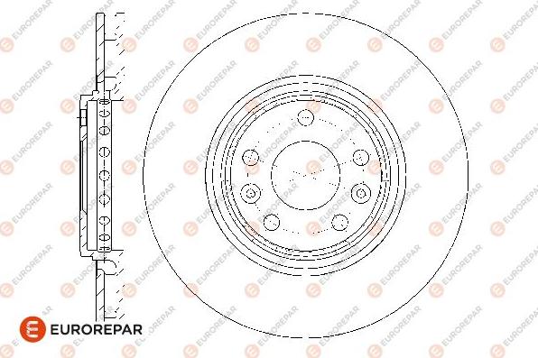 EUROREPAR 1667872680 - Гальмівний диск avtolavka.club